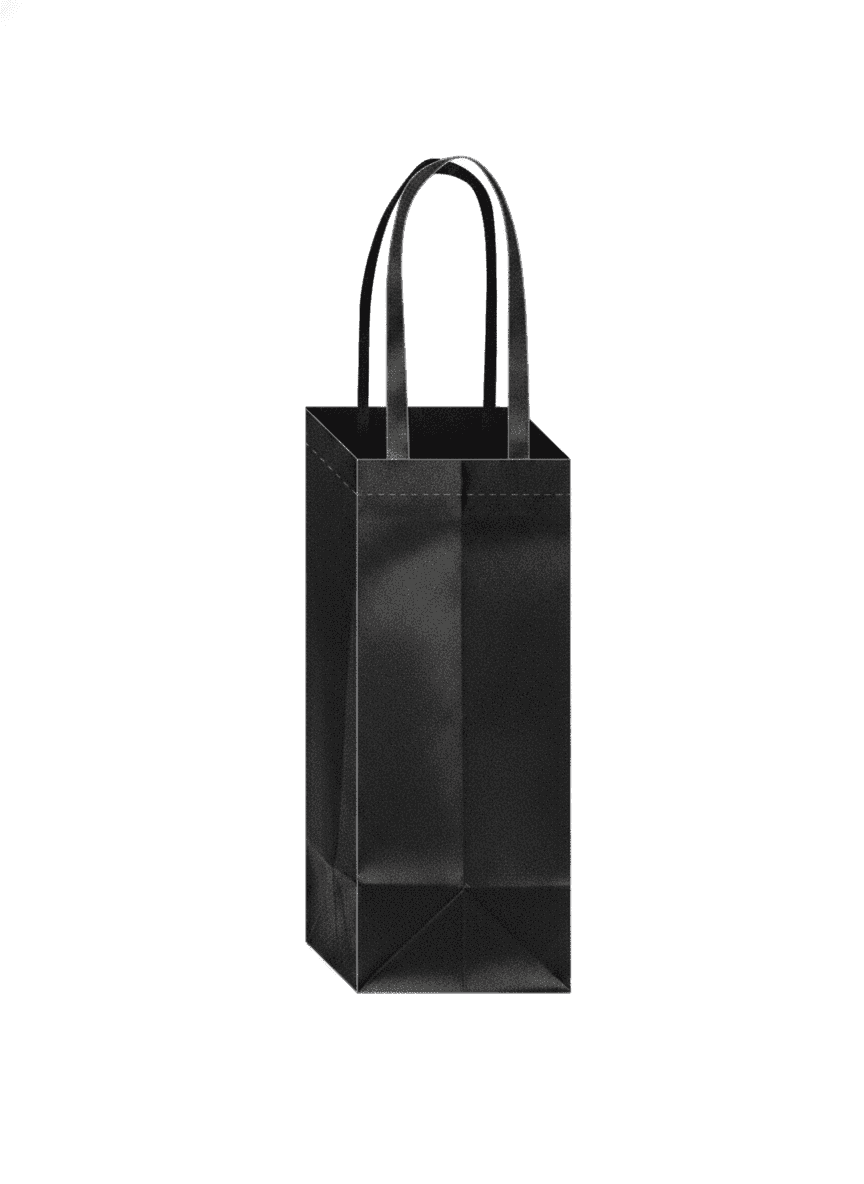 Black Single-Bottle Spunbond Bag