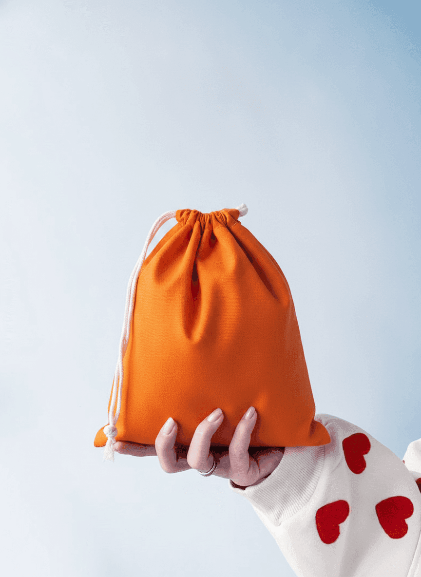 Twill Drawstring Gift & Storage Pouch