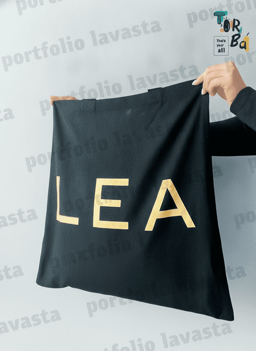 Large Double-Layer Cotton Tote Bag