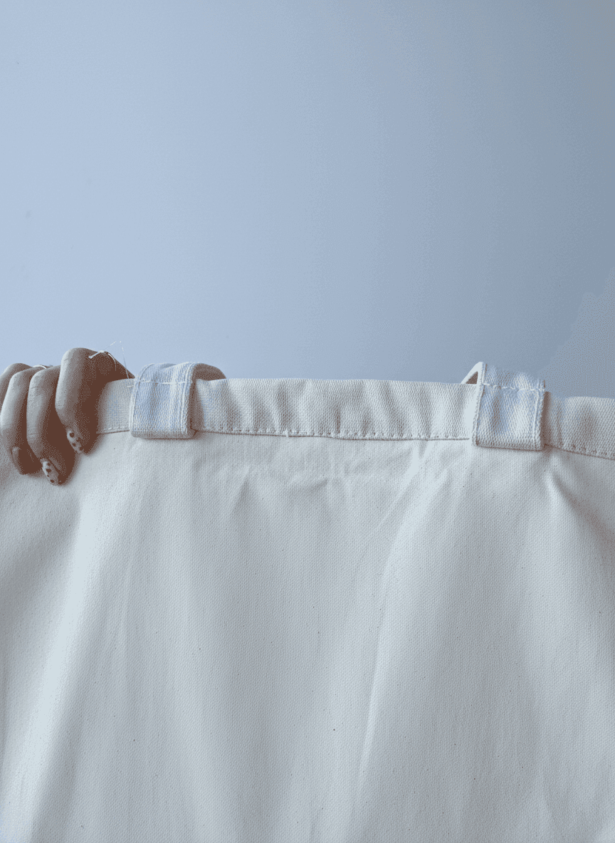 Шопер из фильтрканваса плотностью 490 г/м2 с классическими пришитыми ручками для ношения на плече — прочный эко-тоут для покупок и повседневного использования без печати размер: 50см х 30см х 17см