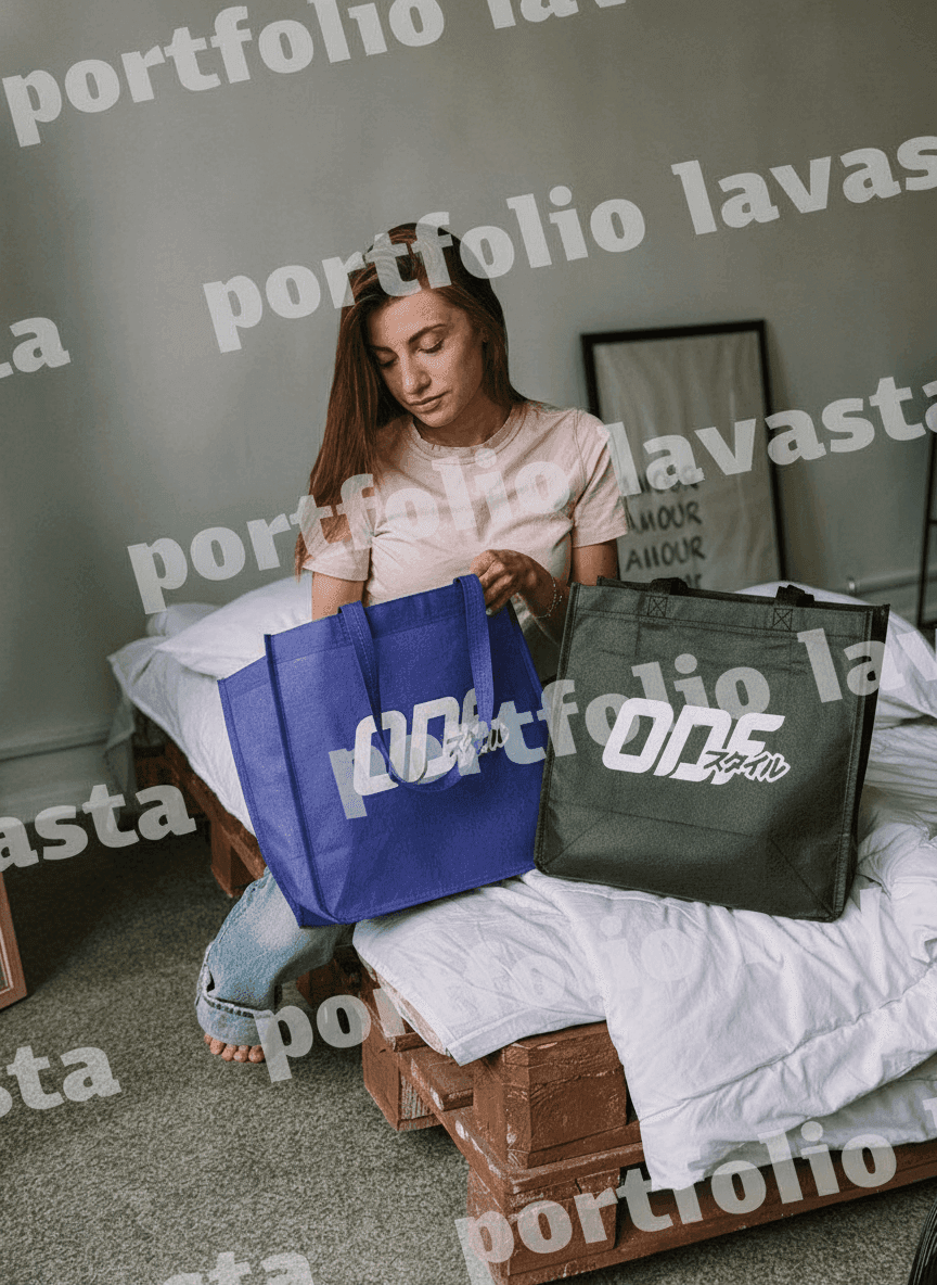 Spunbond Tote Bag with Side Panels