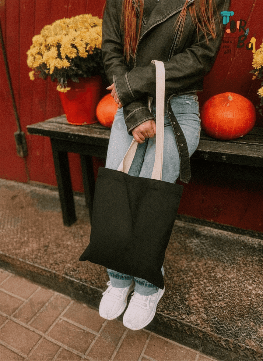 Heavyweight Cotton Tote with Long Handles