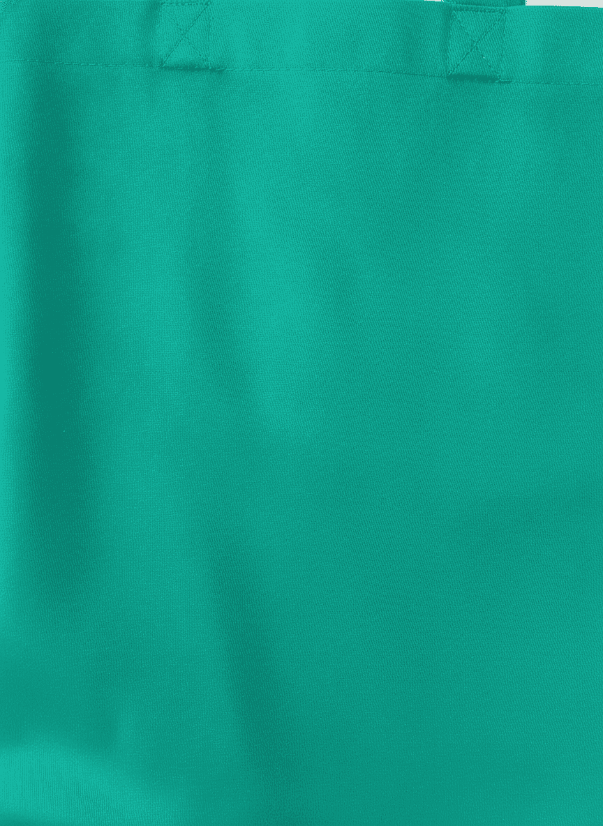 Green Cotton Tote Bag with Velcro Pocket