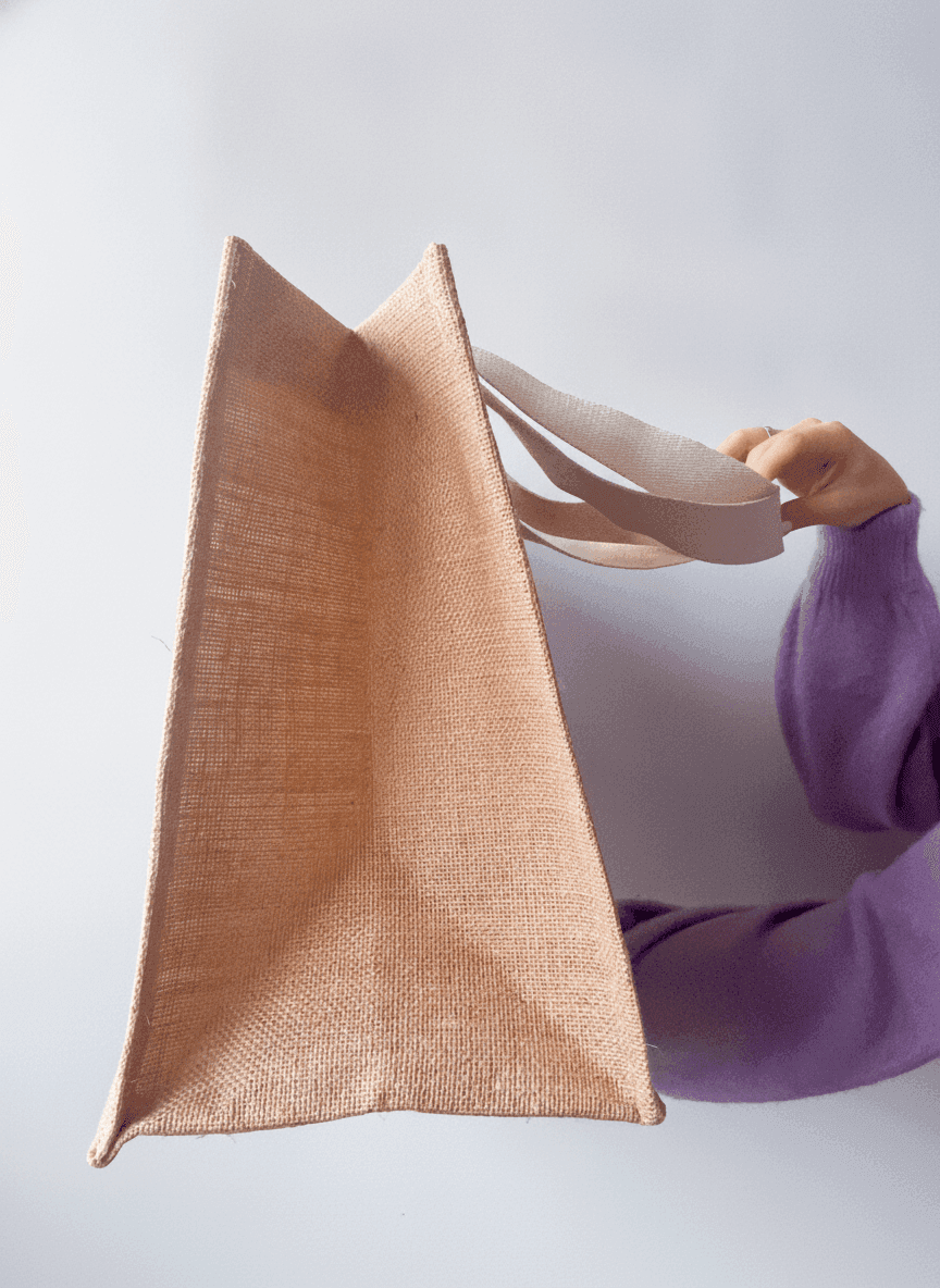Laminated Jute Tote Bag
