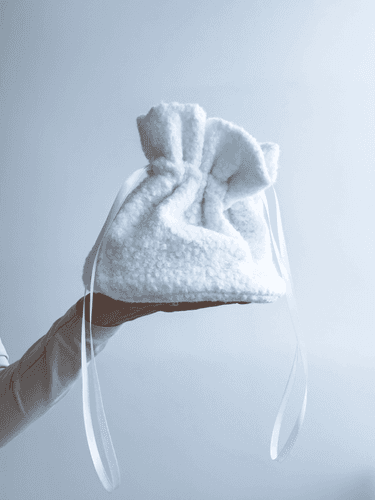 Вертикальний мішечок на затяжці з баранецю з підкладкою та ущільненим дном - елегантний подарунковий чохол для аксесуарів без друку розмір: 18см х 21см х 10см