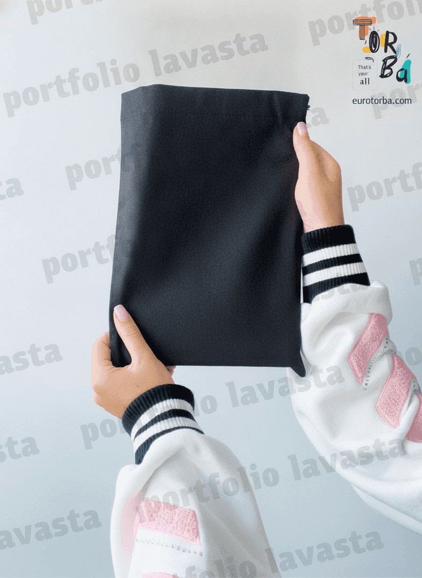Black Calico Pouch