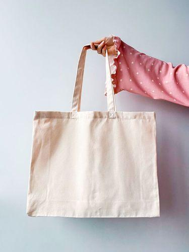 Еко-сумка світло-бежева для нанесення принта