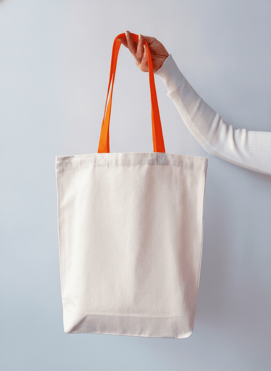 Eco Twill Tote Bag with Exterior Pocket