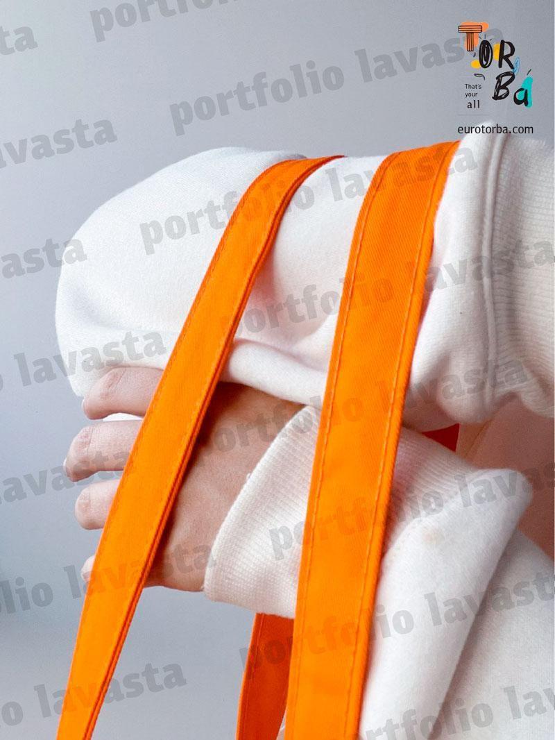 Сумка пляжная трапеция из двунитки без печати Размер: 54cм х 40см х 10см