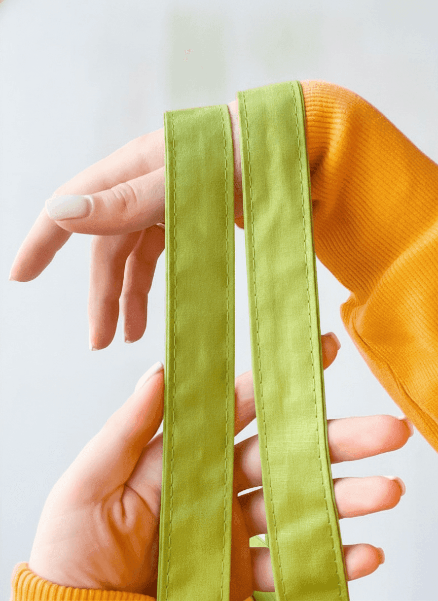 Thin Cotton Tote Bag Green Apple