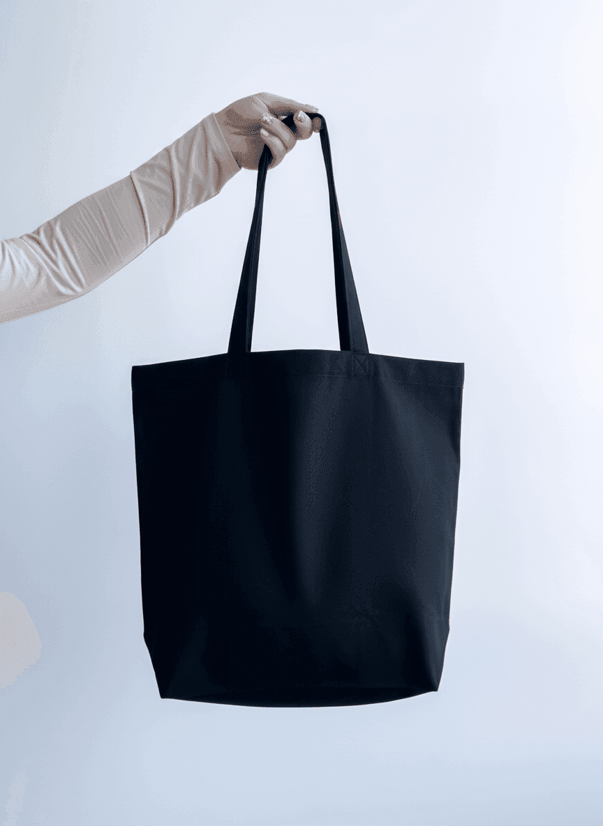 Вертикальний двонитковий шопер на плече для покупок