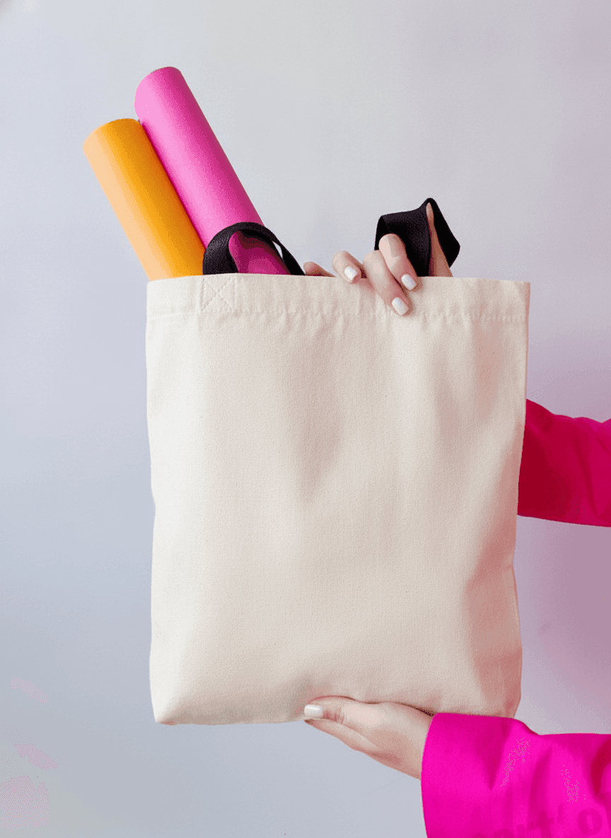 Twill Tote Bag with Double Bottom