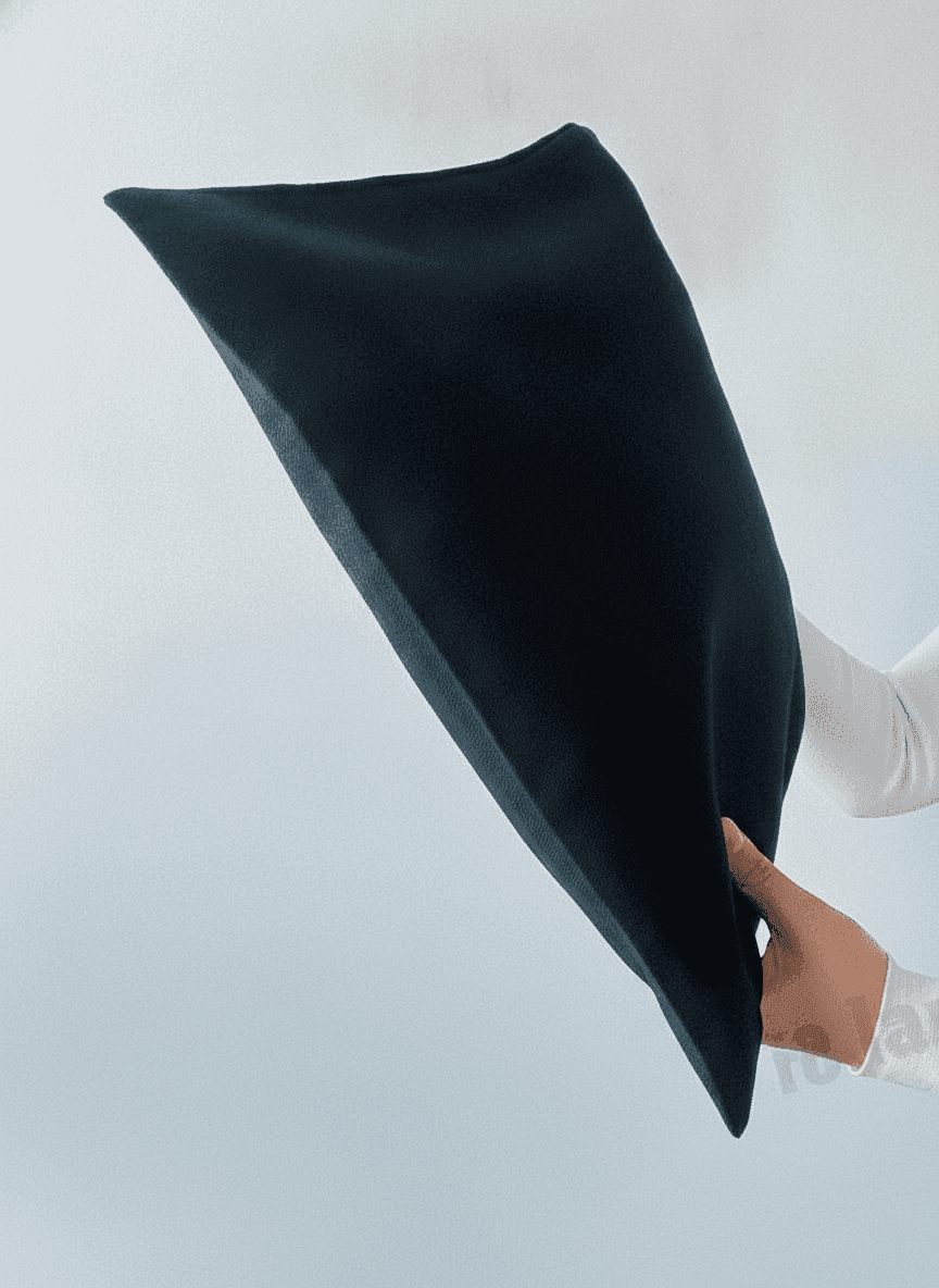 Black Lavasta Medium-Density Tote Bag