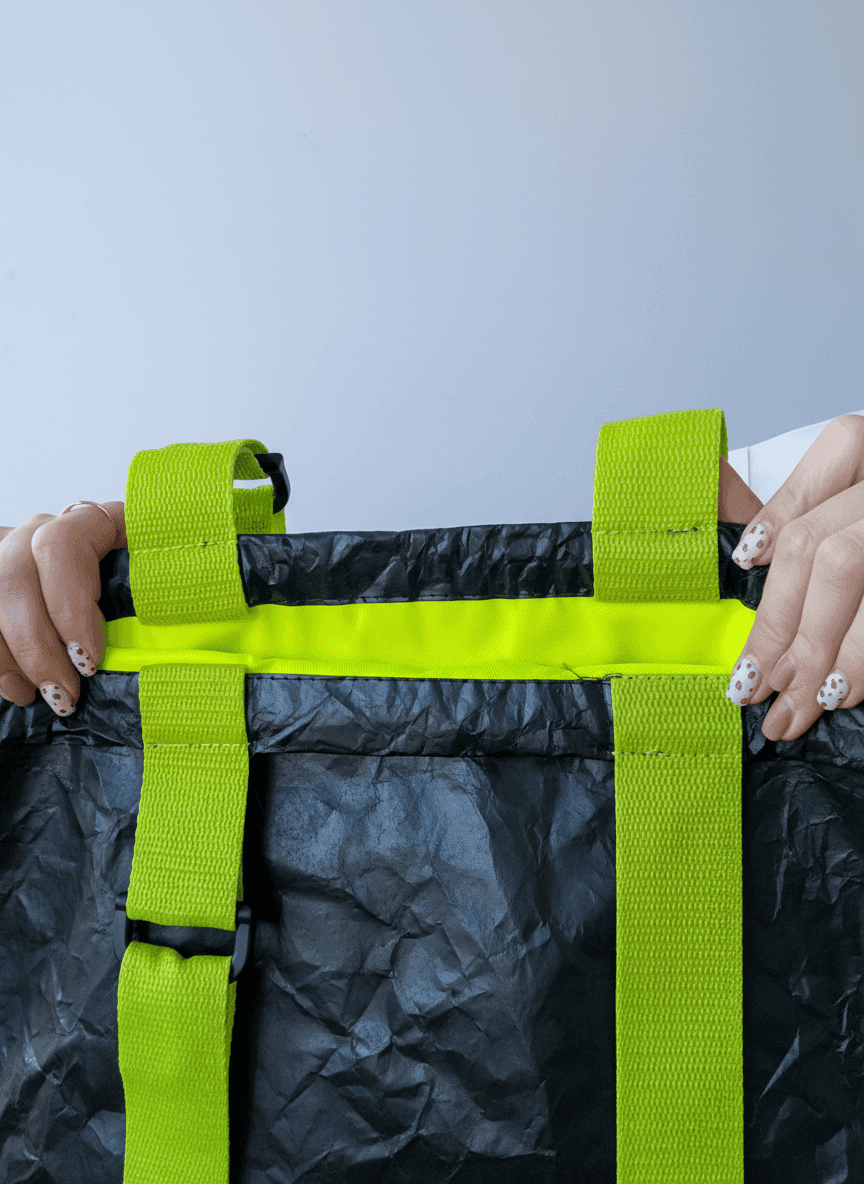 Шопер из тайвека с прочными синтетическими ручками — премиальный водоотталкивающий эко-шопер для покупок и путешествий без печати размер: 45см х 35см х 12см