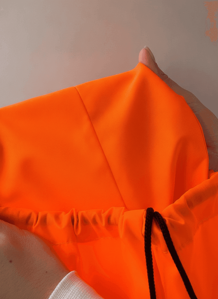 Water-Repellent Raincoat Fabric Drawstring Backpack