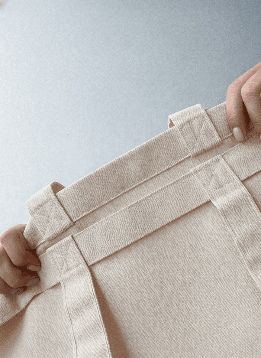 Spacious Double-Knit Tote Bag