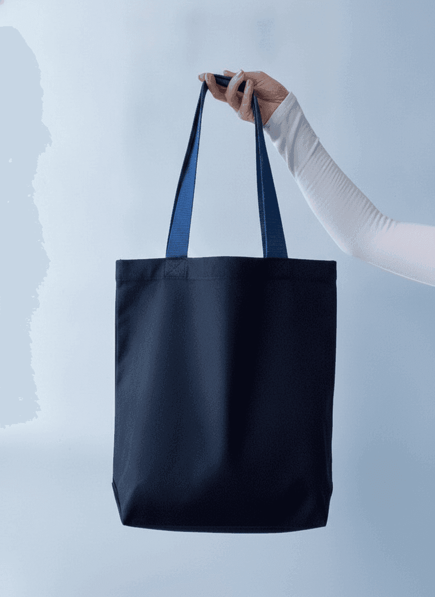 Heavy Cotton Twill Tote Bag, Double Bottom
