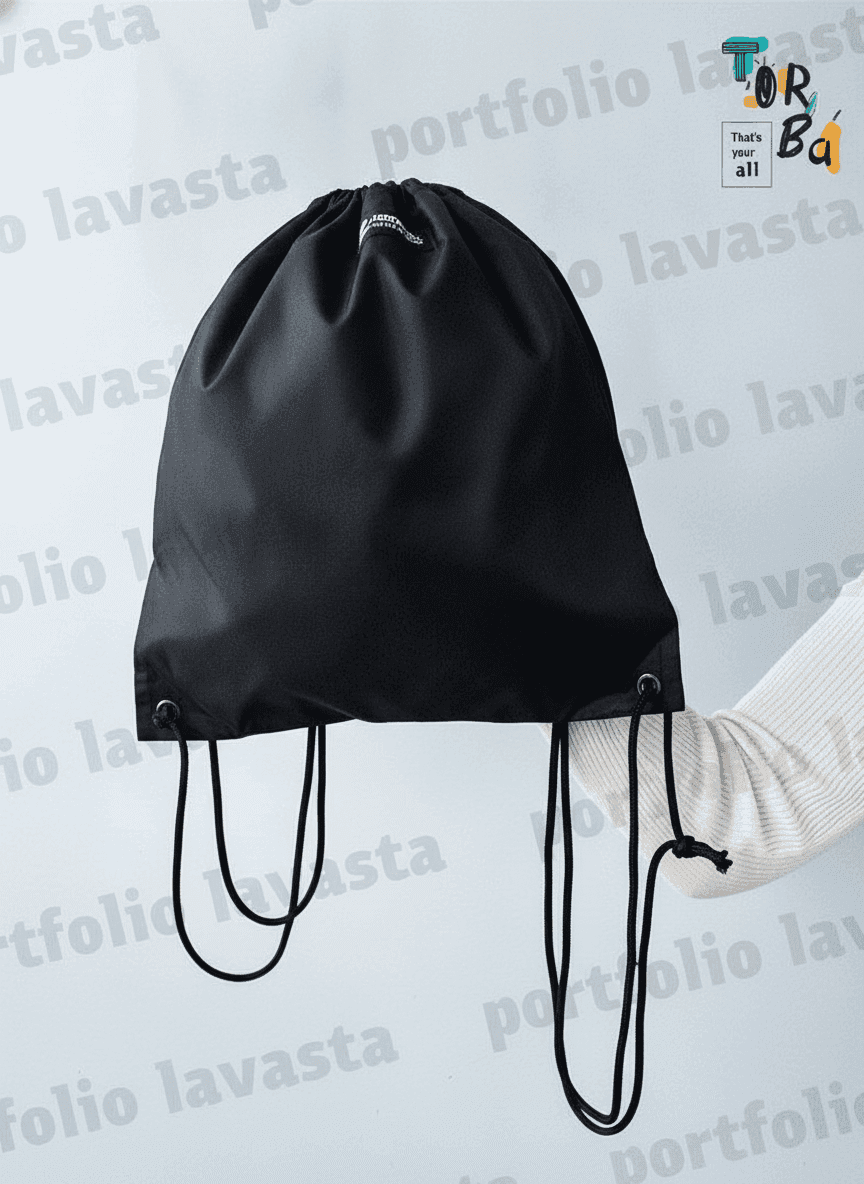 Black Twill Backpack for Active Lifestyle