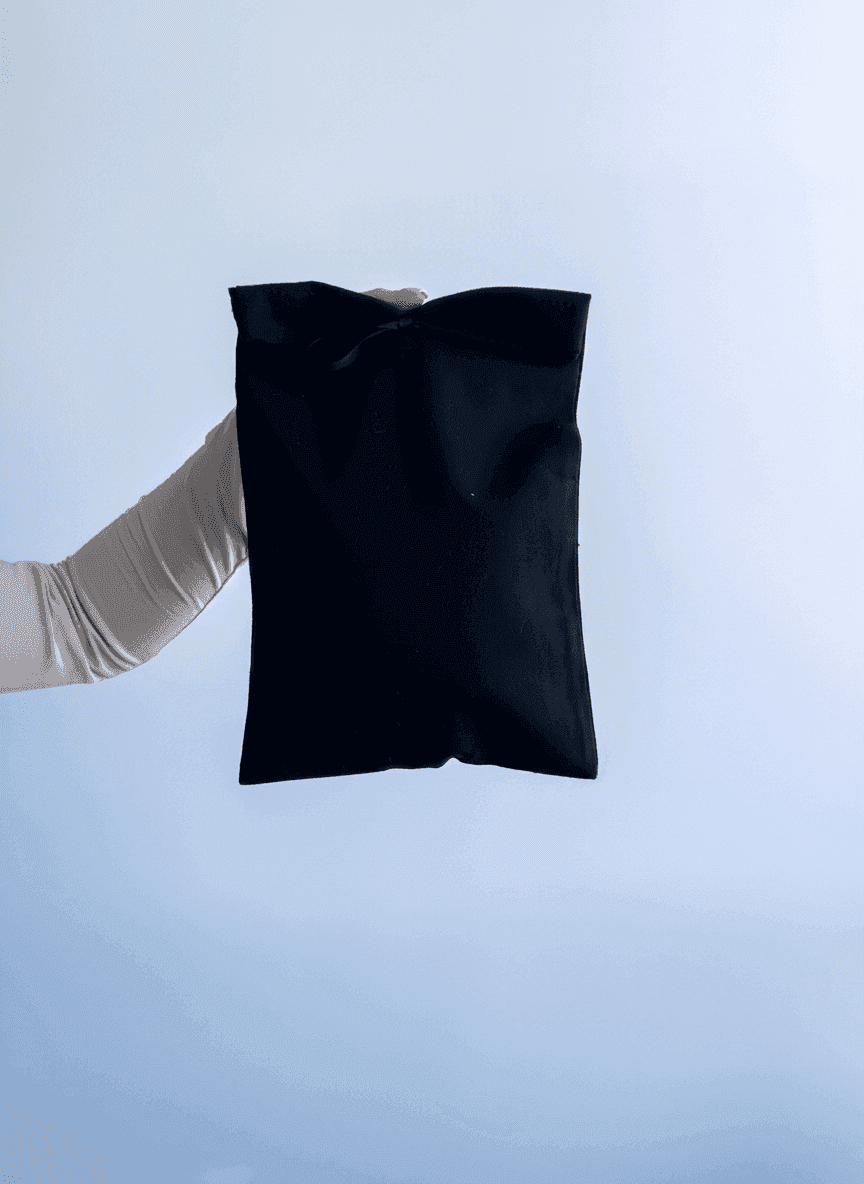 Вертикальный мешочек на завязках из хлопка