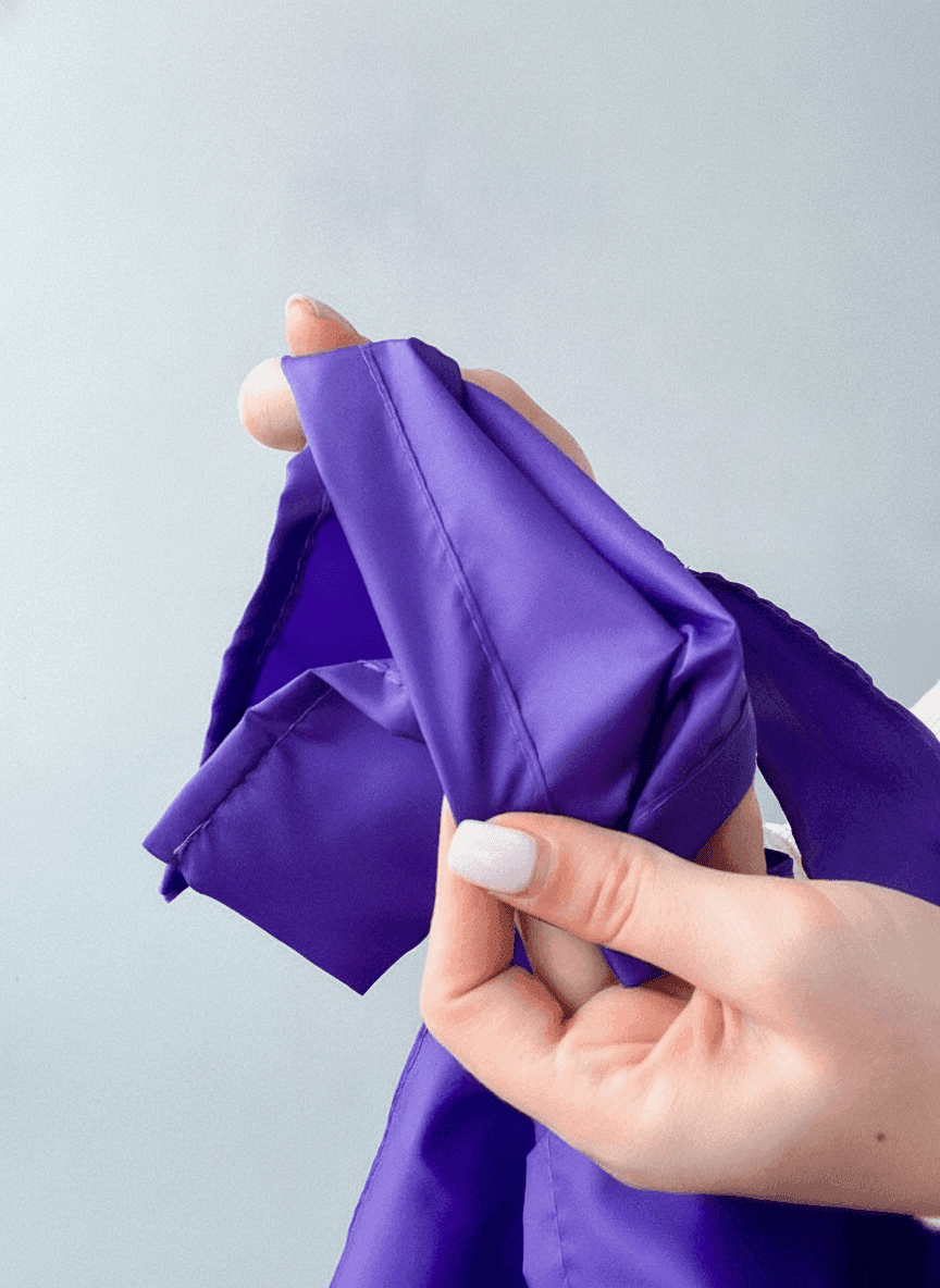 Purple Nylon Reusable Tote