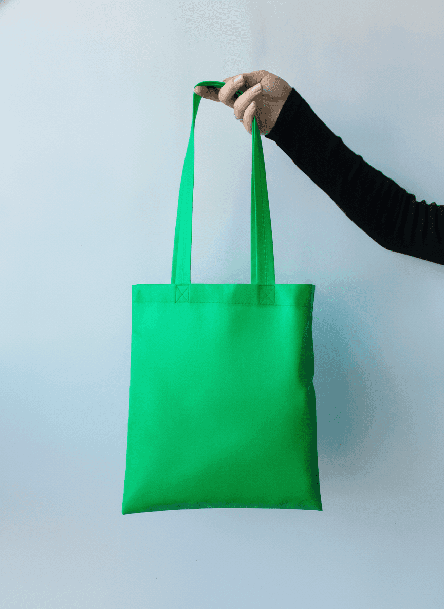 Green Nonwoven Tote Bag