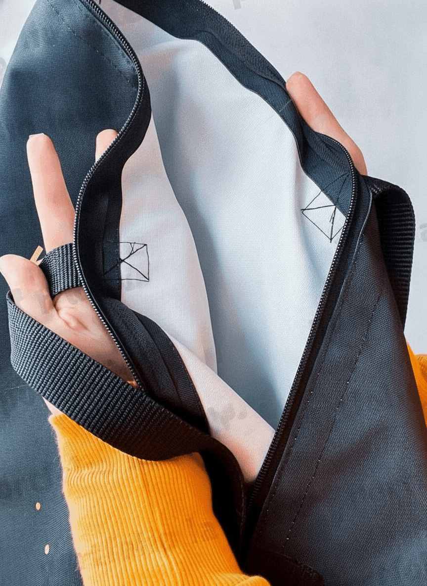 Horizontal Oxford Zippered Pouch