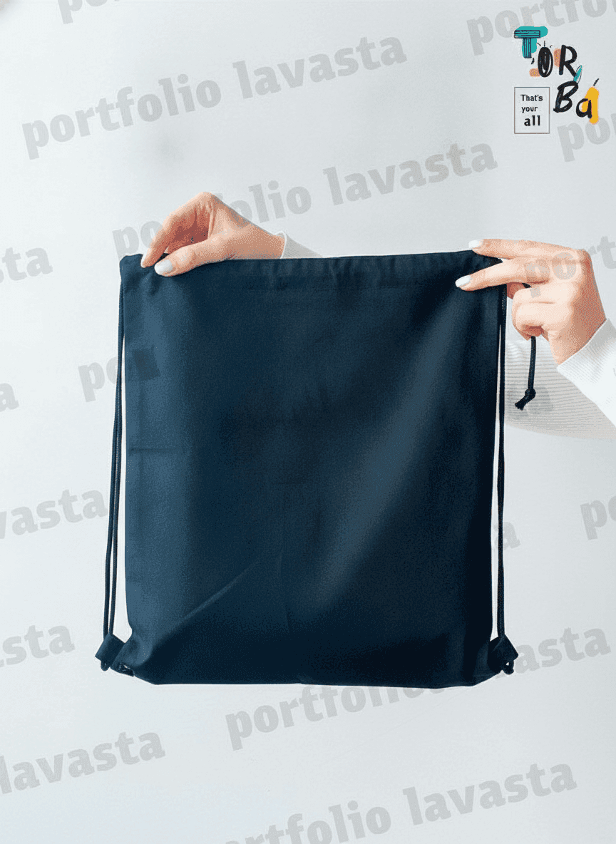 Black Twill Backpack for Active Lifestyle
