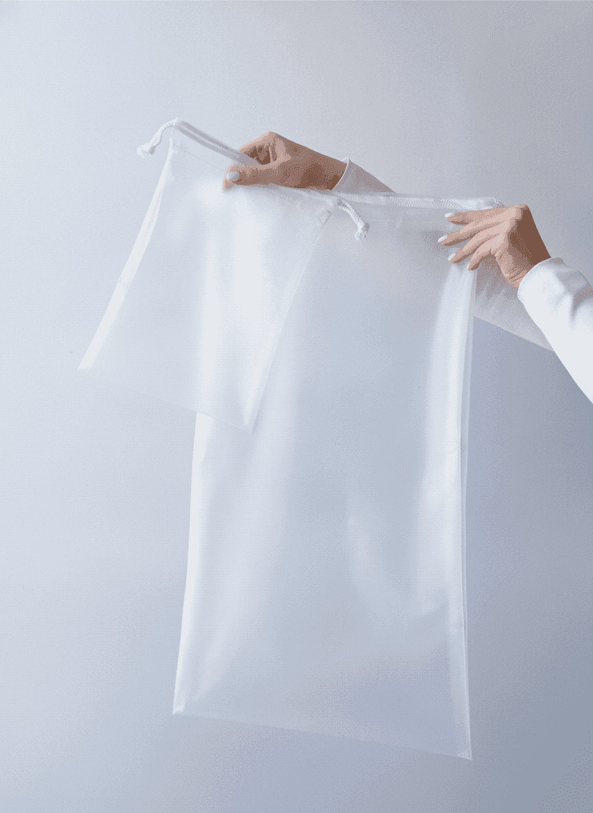Clear Nylon Pouch for Lingerie & Gifts