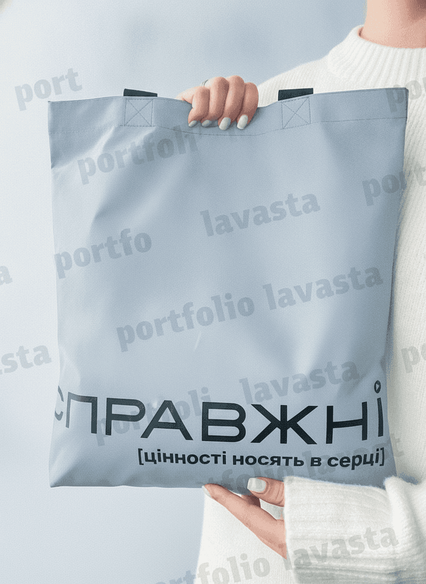 Reflective tote bag with black handles