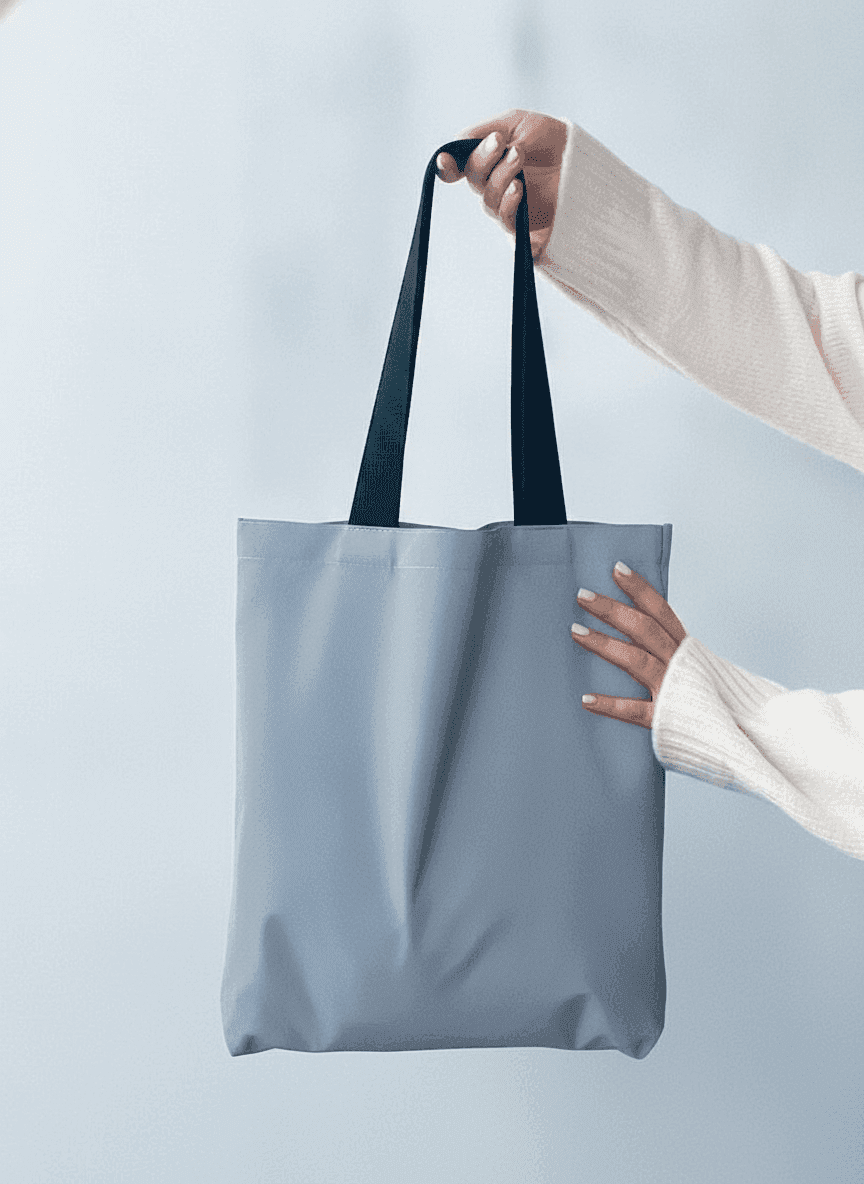 Reflective Tote Bag with Double Bottom