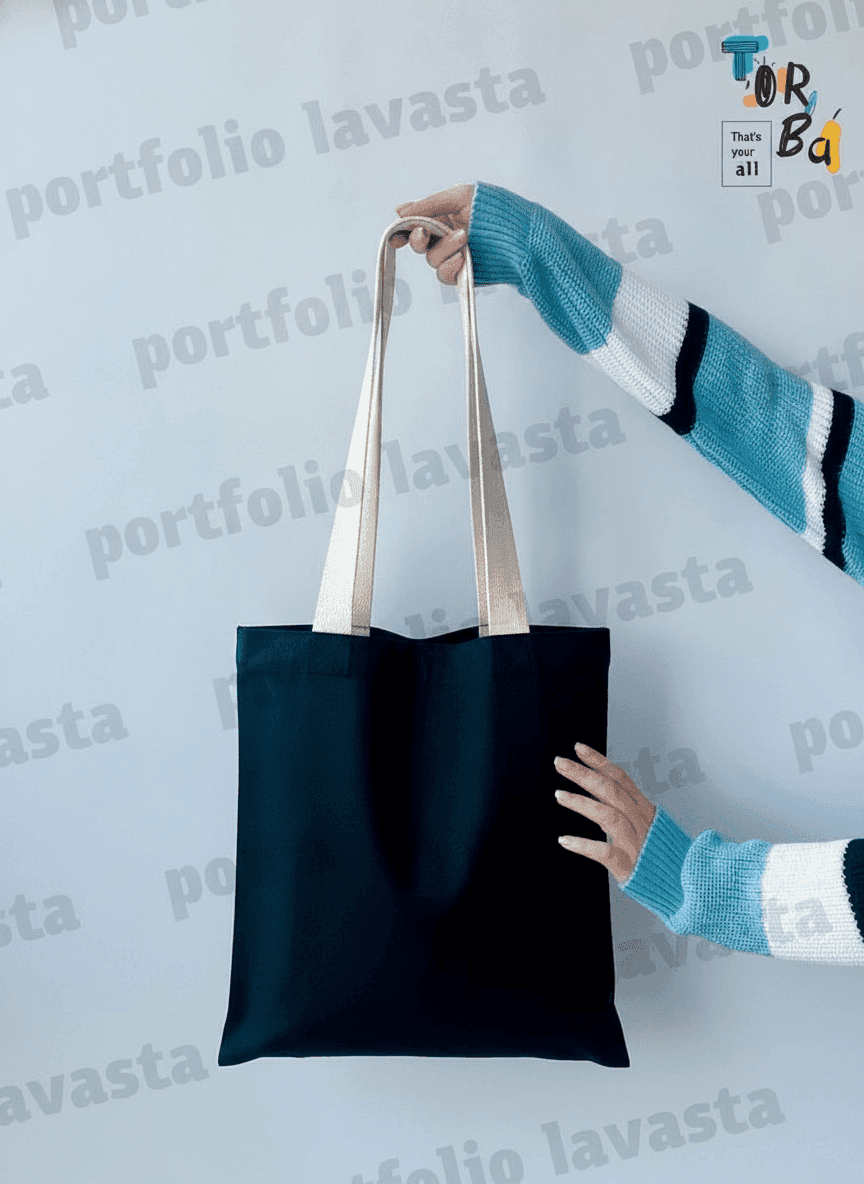 Heavyweight Cotton Tote with Long Handles