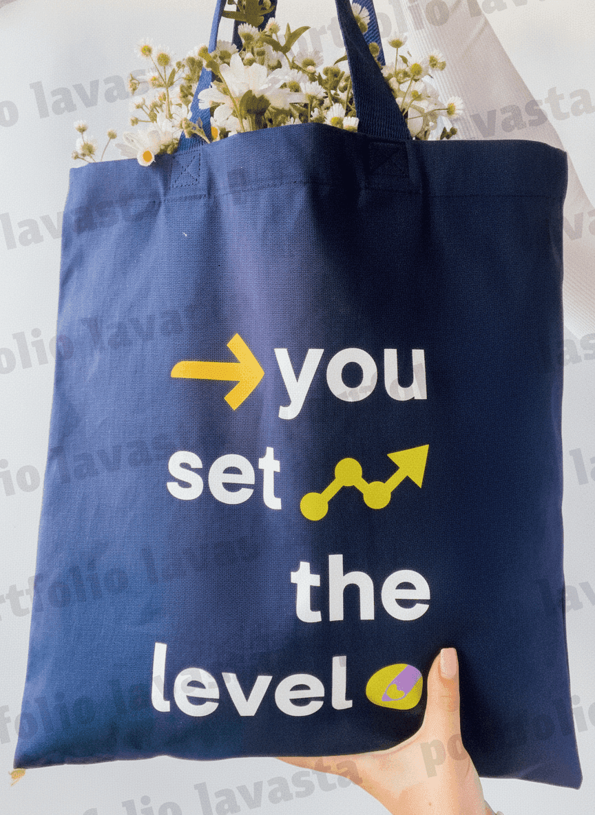Navy Twill Tote Bag