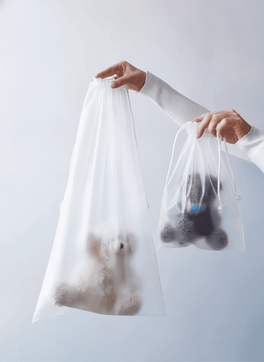 Clear Nylon Pouch for Lingerie & Gifts