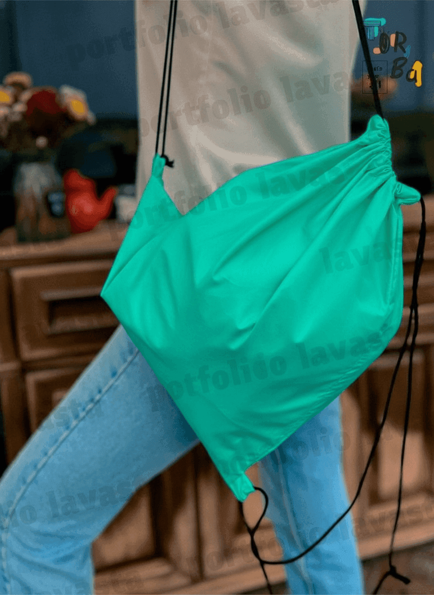 Raincoat Fabric Drawstring Shoe Bag
