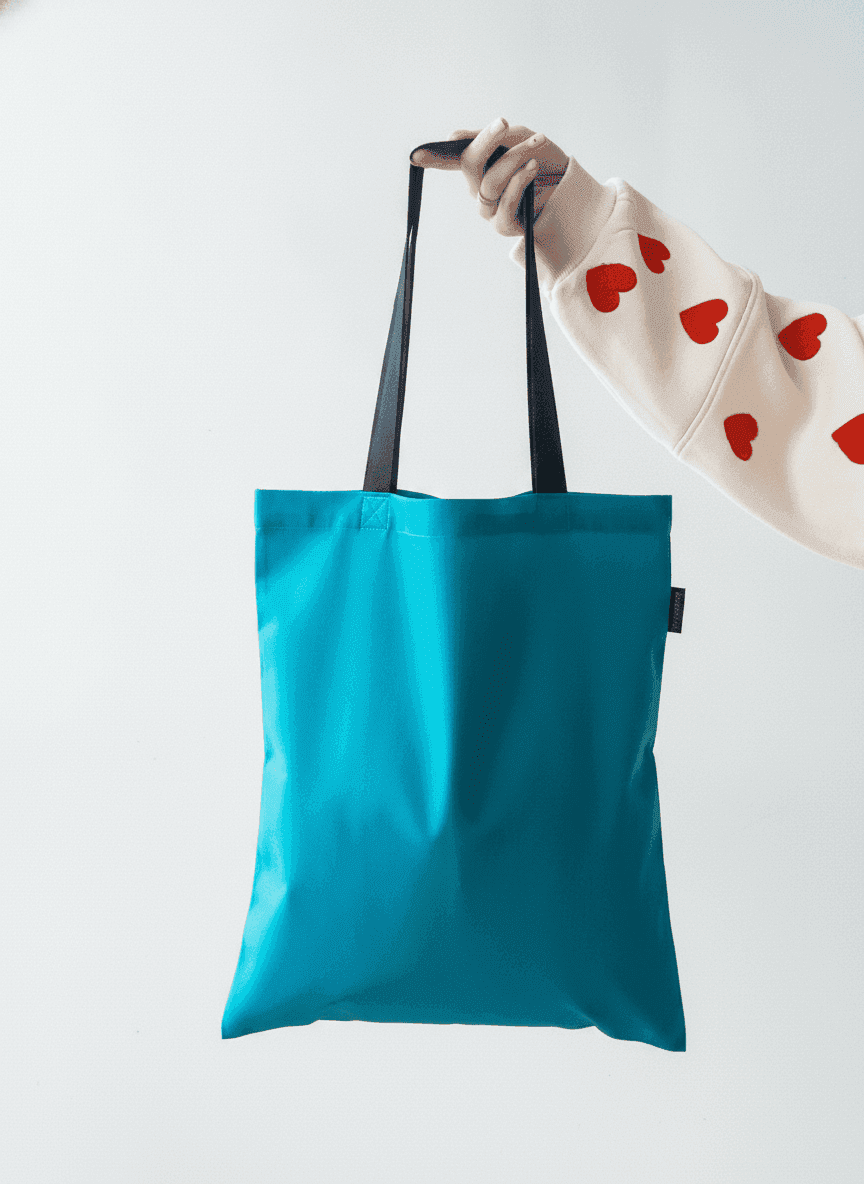 Colorful Eco Twill Tote with Velcro Pocket
