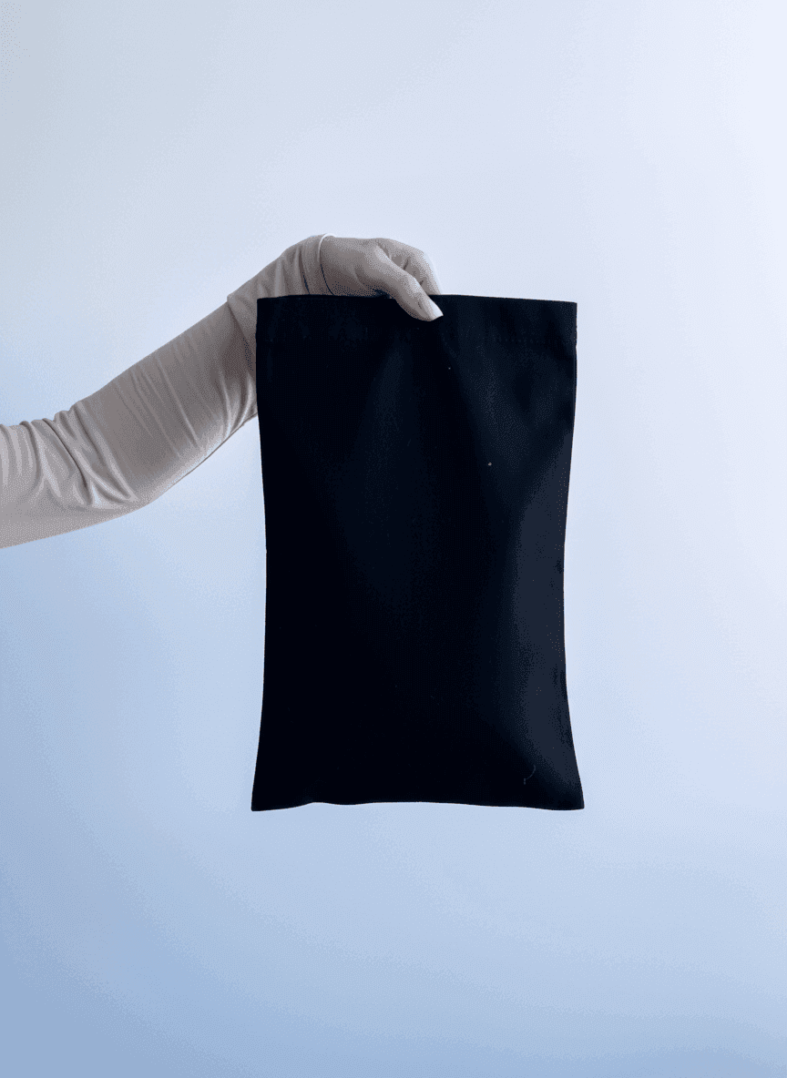 Вертикальный мешочек на завязках из хлопка