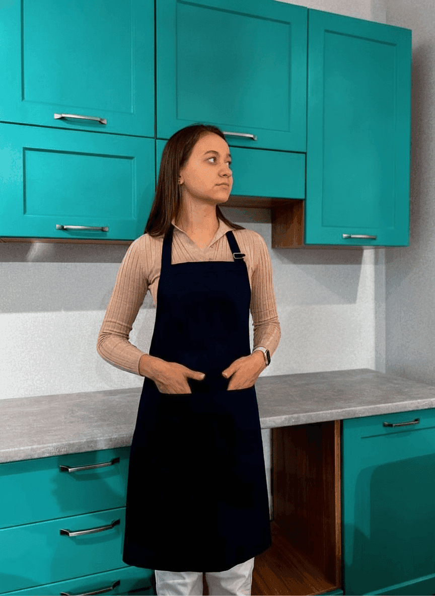 Blue Twill Apron