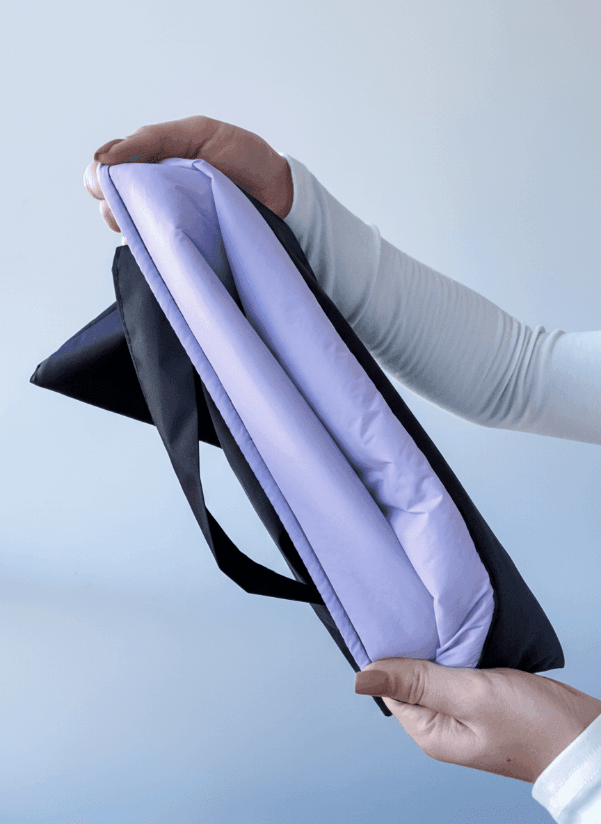 Плоский шопер із дюспо на підкладці монклер з паском для фіксації — легкий водовідштовхувальний міський органайзер для покупок та подорожей без друку