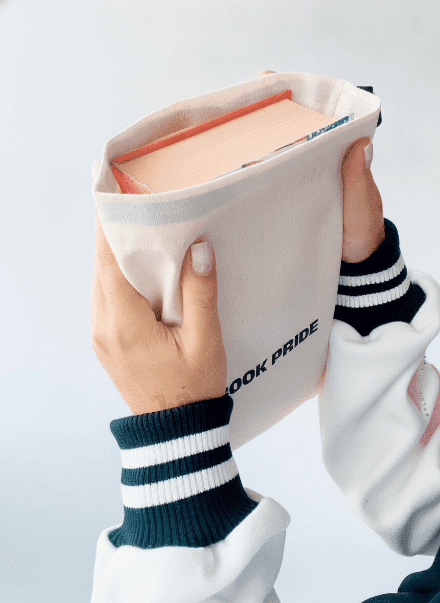 Light Beige Cotton Muslin Pouch