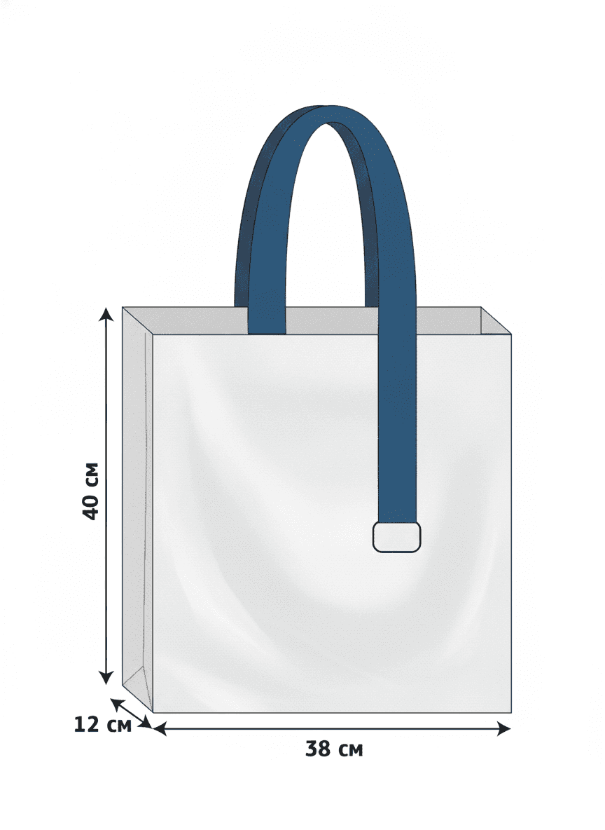 Structured Twill Tote Bag with Metal Frame