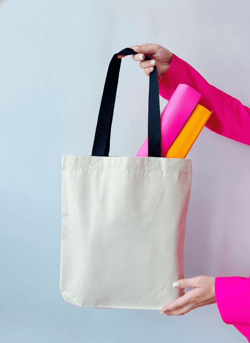 Twill Tote Bag with Double Bottom