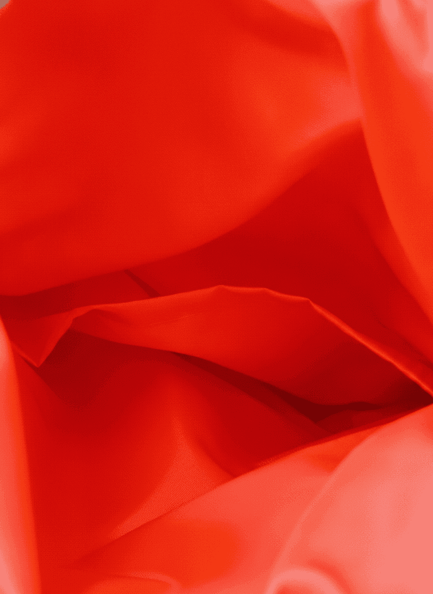 Orange tote bag, water-repellent raincoat fabric