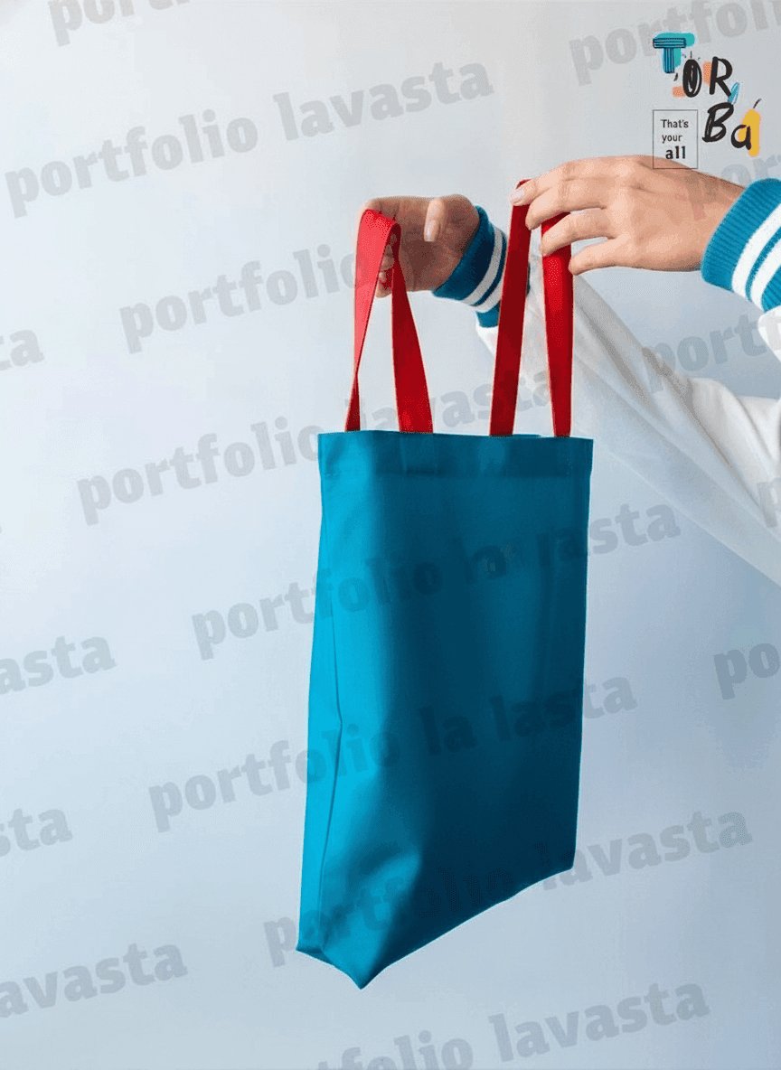 Tote Bag with Double Long Straps