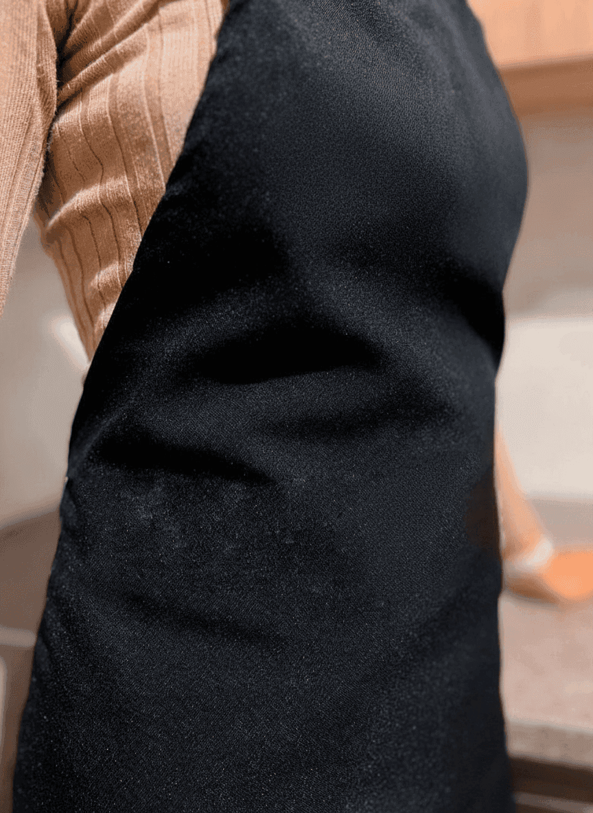 Black Gabardine Apron