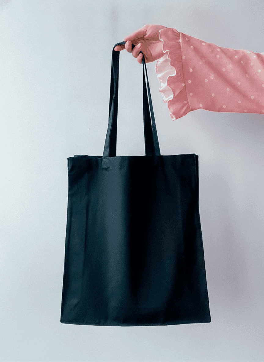 Spacious Twill Tote Bag