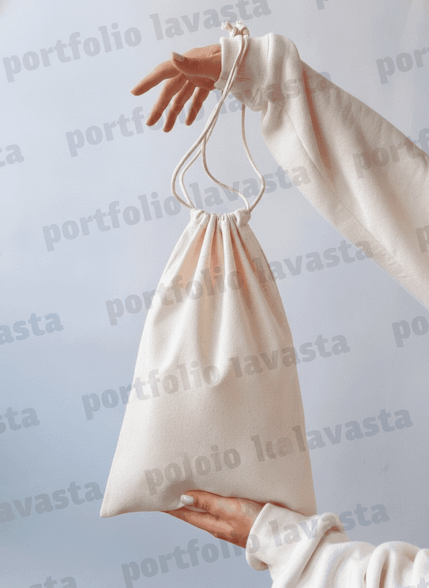 Calico Cotton Pouch