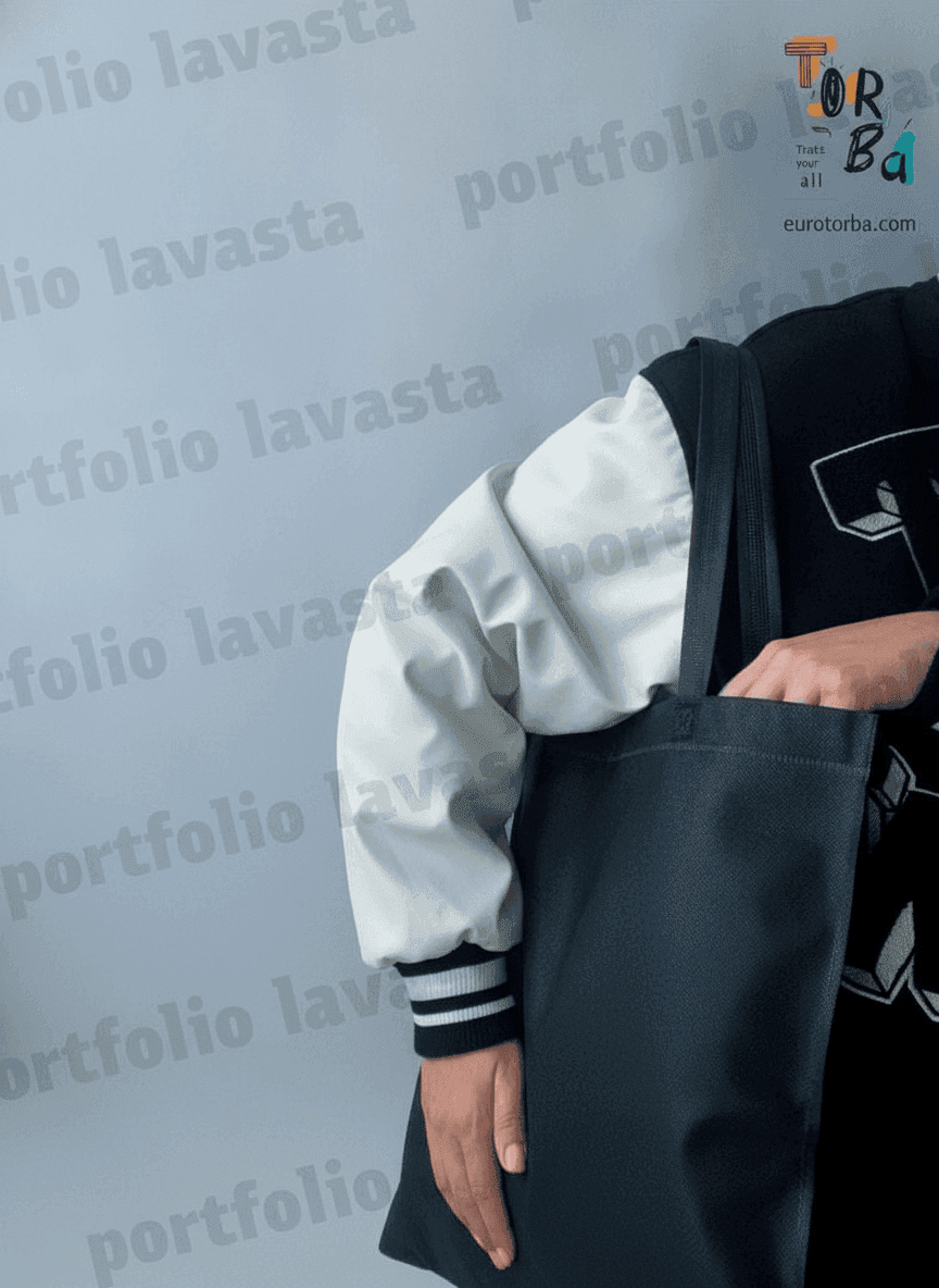 Black Spunbond Tote Bag