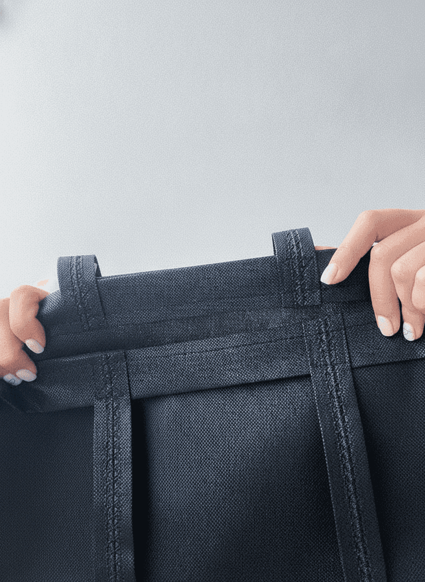 Lightweight Black Spunbond Tote Bag