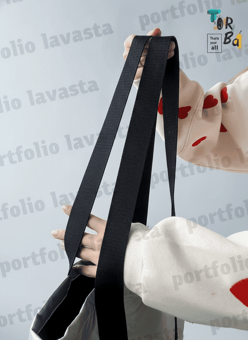 Large Silver Waterproof Tote Bag with Long Handles
