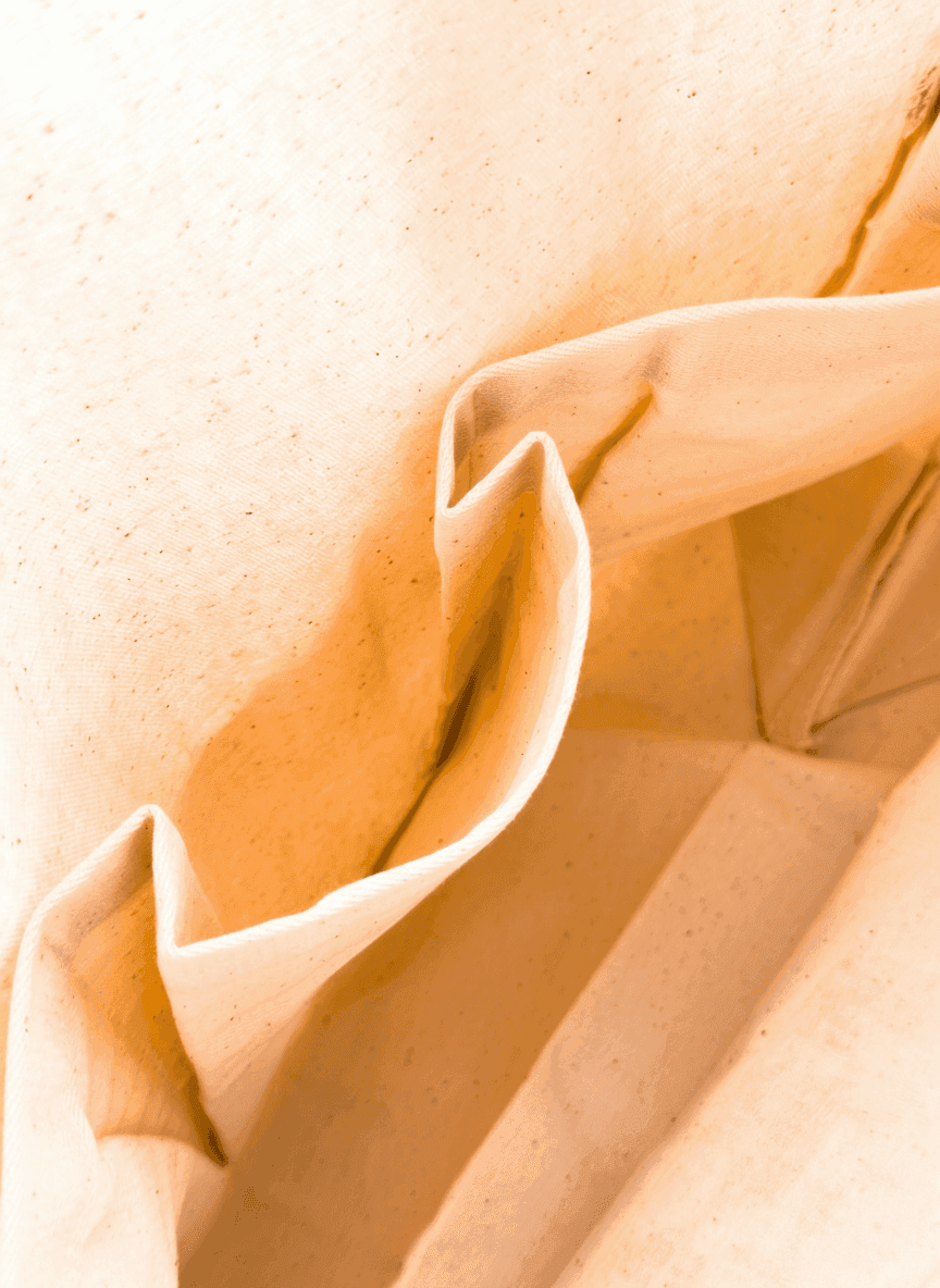 Шопер із бавовняної саржі з плечовими ручками для покупок